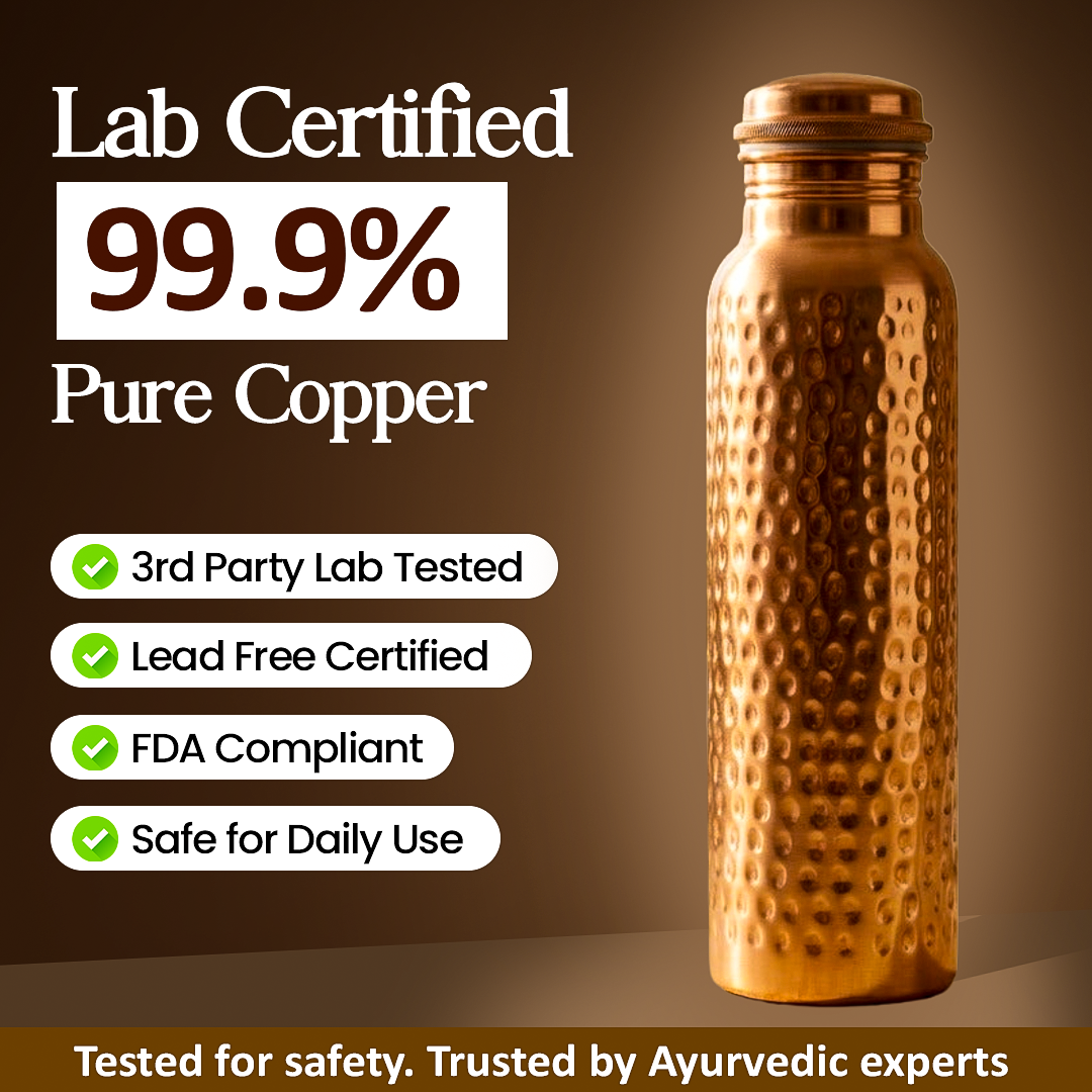 Pure Copper Bottle Bundle Set